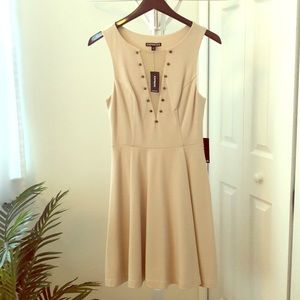 Studded Fit and Flare Dress